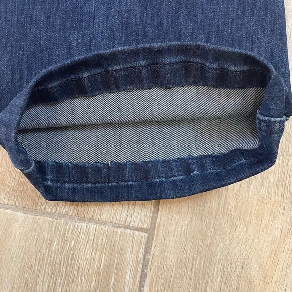 Soft Surroundings Pull-On Wide Leg Denim Pants Women’s S Blue Elastic Waist 29” - Picture 9 of 9